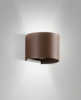 LED Wandleuchte Aluminium IP54 Up Down 3000K Glas