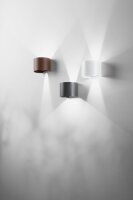 LED Wandleuchte Aluminium IP54 Up Down 3000K Glas
