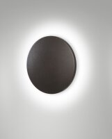 LED Wandleuchte Aluminium IP65 3000K Dunkelgrau &Oslash;18 cm