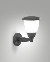Wandleuchte Aluminium IP54 Weiß Dunkelgrau B:16,5 cm