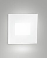 LED Einbauleuchte Glas IP65 3000K Weiß B:7,8 cm