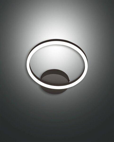 LED Wandleuchte Schwarz 3000K dimmbar H:30 cm 1890 lm