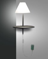 LED Wandleuchte Anthrazit 3000K Glas Weiß B:30 cm
