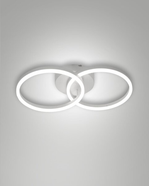 LED Wandleuchte dimmbar 3000K Weiß L:53 cm 3780 lm