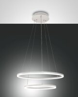 LED Pendelleuchte IP40 3000K Wei&szlig; Metall dimmbar...