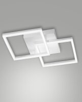 LED Deckenleuchte Aluminium 3000K Wei&szlig; dimmbar H:10 cm