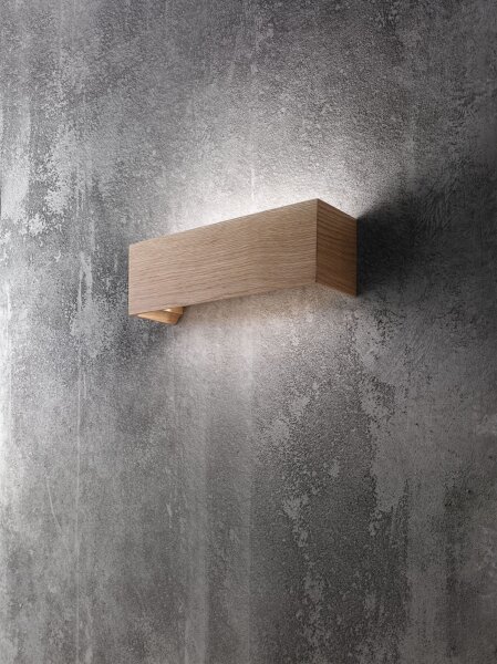 LED Wandleuchte Holz Up Down 3000K blendarm T:11 cm