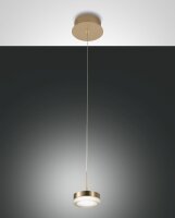 LED Pendelleuchte Messing 3000K rund Ø10 cm 750 lm