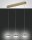 LED Pendelleuchte Messing 3000K L:65 cm 2260 lm