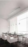 LED Hängelampe Aluminium 3000K dimmbar L:136 cm
