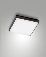 LED Deckenleuchte Aluminium IP54 3000K Schwarz B:24 cm