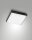 LED Deckenleuchte Aluminium IP54 3000K Schwarz B:24 cm