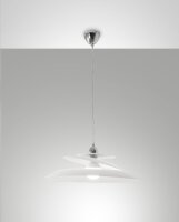 Hängelampe Chrom E27 Glas dimmbar blendarm...