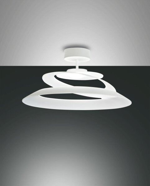 LED Deckenleuchte Glas 3000K Weiß dimmbar B:53 cm