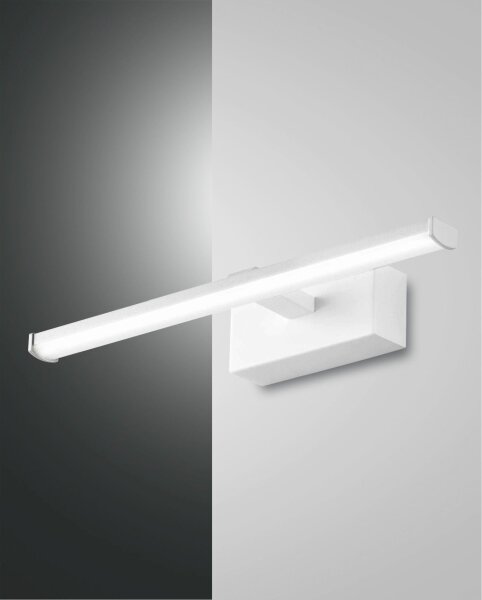LED Wandleuchte IP44 3000K Weiß B:30 cm Spiegelleuchte