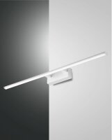 LED Wandleuchte IP44 3000K Metall Weiß B:75 cm 1850 lm