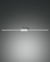 LED Wandleuchte IP44 3000K Metall Weiß B:109,5 cm