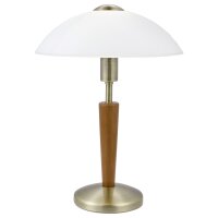 Lampe de table à intensité variable Noyer...