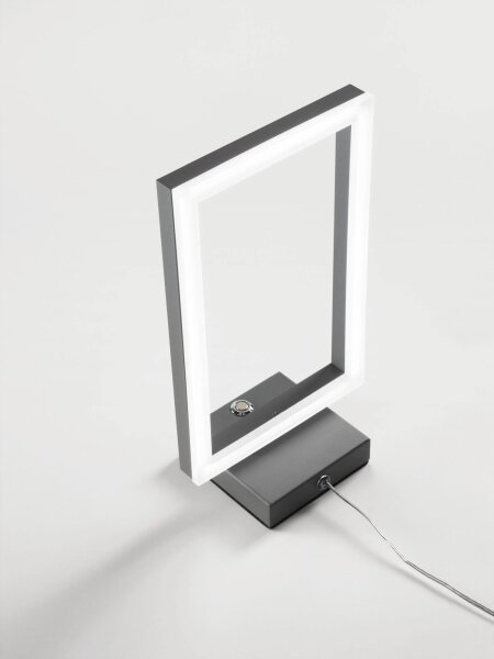 LED Tischleuchte Aluminium 3000K Anthrazit dimmbar