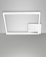 LED Deckenleuchte Aluminium 3000K Wei&szlig; dimmbar L:45 cm