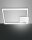 LED Deckenleuchte Aluminium 4000K Wei&szlig; dimmbar B:45 cm