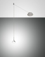 LED Hängelampe Nickel 3000K 750 lm dimmbar L:350 cm