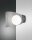 LED Wandleuchte Glas 3000K Silbergrau blendarm T:18 cm