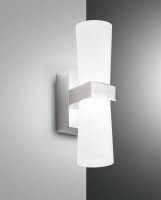 LED Wandleuchte Chrom IP44 Up Down 3000K Metall Weiß