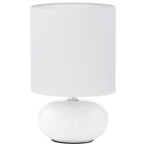 Lampe de table Trondio Blanc Ø15cm