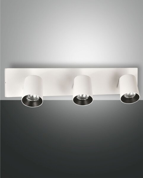 Deckenspot Aluminium Weiß GU10 L:48 cm schwenkbar