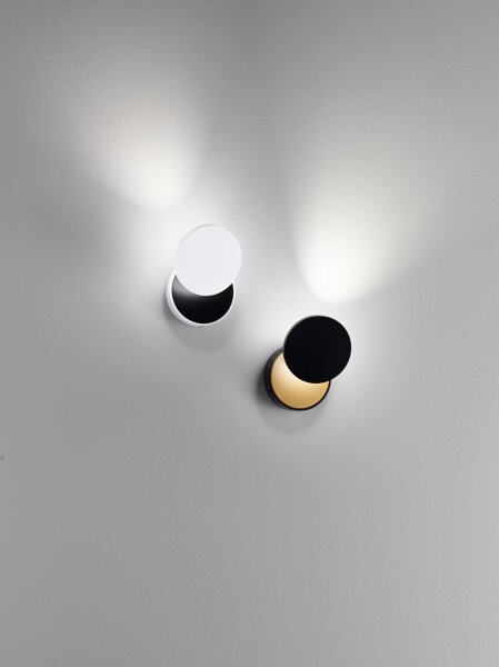 LED Wandleuchte Schwarz 3000K 985 lm dimmbar T:81,5 cm