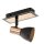 Spot lampe cuivre noir GU10 m&eacute;tal ajustable