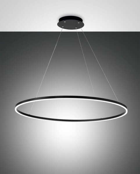LED Pendelleuchte Schwarz 4000K rund Ø100 cm 6700 lm