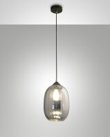Hängelampe Rauchglas E27 blendarm Ø20 cm...