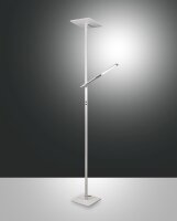 LED Stehleuchte Aluminium 3000K Weiß flexibel 179,8 cm
