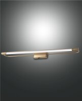 LED Wandleuchte IP44 3000K Messing B:60 cm 1580 lm