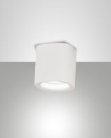 Deckenleuchte Aluminium IP44 Weiß B:9 cm GU10 blendarm