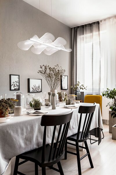 LED Hängelampe Weiß 3000K dimmbar L:58 cm 4000 lm