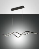 LED Pendelleuchte Schwarz 3000K 3880 lm L:112 cm