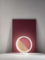 LED Tischleuchte Holz Metall 3000K Weiß 35 cm dimmbar