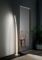 LED Stehleuchte Holz 3000K Weiß 167 cm dekorativ