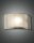 Wandleuchte Glas Metall E27 Wei&szlig; Grau B:34 cm dimmbar