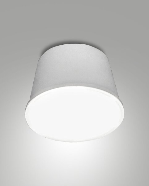 LED Akku Deckenleuchte IP54 3000K Metall Weiß blendarm