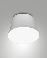 LED Akku Deckenleuchte IP54 3000K Metall Weiß blendarm
