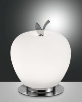 LED Tischleuchte Chrom 3000K Glas Metall H:17 cm