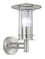 Applique murale dextérieur LISIO en acier inoxydable