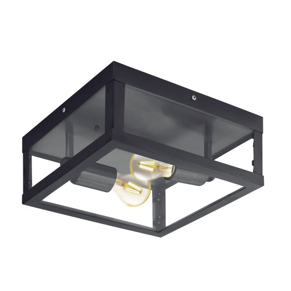 Plafonnier dextérieur Alamonte 1 Noir 2-Flmg