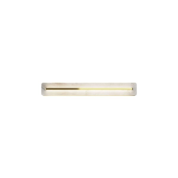 LED Wandlampe Alabaster Glas B:60 cm 3000 K indirekt