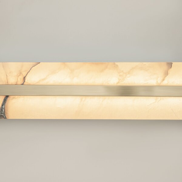 LED Wandlampe Alabaster Glas B:60 cm 3000 K indirekt
