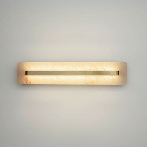 LED Wandlampe Alabaster Glas B:60 cm 3000 K indirekt